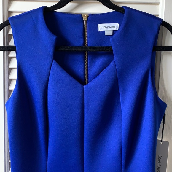 Royal Blue Calvin Klein Dress - Picture 4 of 4